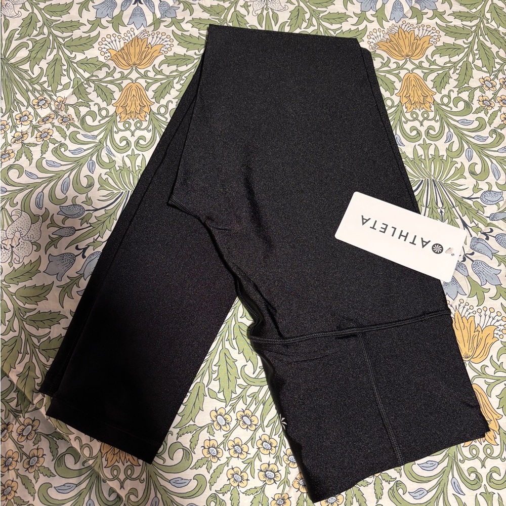 Athleta Elation Sheen Tight Black Leggings S - Picture 2 of 8